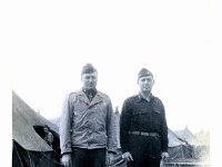 1943097005 General Mark Clark (right) with Hospital Commander Edward C. Voges