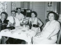 1949125010 Laura and August Waem, Raymond Hagberg, Helena Goethals, Palmyra DeClerck, 1428-15th Ave East Moline IL