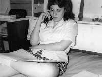 1961051003 Betty McLaughlin Studying for Geology Test -  Illinois State U. - Normal IL