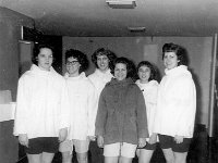 1961051059 Laura McDonough-Pat Purkey-2 Visitors-Betty McLaughlin-Carol Noe with New Jackets -  Illinois State U. - Normal IL