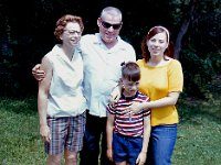 1967 08 004 - Lorraine-Irvin-Brain & Betty McLaughlin - Lake : Jamieson Family Picnic : Lorraine McLaughlin,Brian McLaughlin,Marian Nelson,Elaine Jamieson