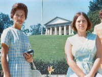 1969 09 33 Angela & Betty Hagberg  JFK Grave  Washington DC : Betty Hagberg