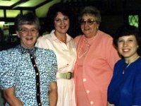 1989000111 Joan DeClerck, Jeannie OBrien, Lillian DeClerck, Betty Hagberg - Viking Club Moline IL : Betty Hagberg,Darrel Hagberg