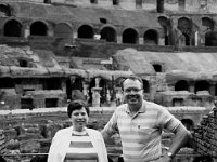 1986 07 01 BW Betty and Darrel-Italy : Darla Hagberg,Darrel Hagberg