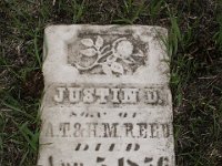 2003040017 Grave Marker of Justin D. Reed - Crane Cemetary -