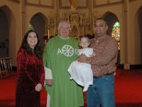 2007011022  Isabella Jones Baptism - Rock Island, IL : Deanna DeBoey,Darla Hagberg,Isabella Jones,Chad Jones,Betty Hagberg