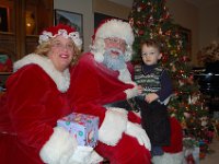 2009126053 Darrel & Betty Hagberg Family - Christmas Eve - Moline IL : Moline IL, Christmas Eve : Santa Claus,Mrs Claus,Alexander Jones