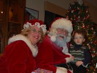 2009126054 Darrel & Betty Hagberg Family - Christmas Eve - Moline IL : Moline IL, Christmas Eve : Santa Claus,Mrs Claus,Alexander Jones