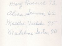 1960069001A Martha Theunick Verbeke-Marie Theunick Russell-Madeleine Theunick Seaton-Alice Theuninck Seaman