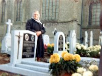 1965119001 Zulma DeCoene at grave of husband Achiel Esen Belgium - Nov 1