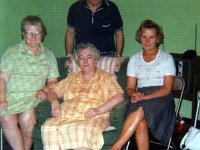 1977 08 003 Gaston DeCoene - L-R - Laura DeCoene - Palmra DeClerck & Blanche DeCoene - East Moline IL