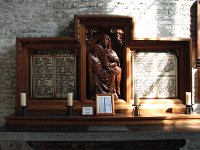 2009069503 Remi Decoene name at altar in church right side - Esen -Belgium