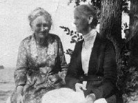 1924071001 Norah Helen Jamieson and Mrs Duncan at Ransomes - July 17, 1924