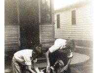 1937079501 Bob & Vernie Jamieson washing Teddy