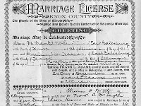 1926122001 Frank McLaughlin & Daisy Kesner Marrriage License -1901-12-24jpg