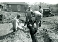 1954061004 Irvin McLaughlin & Friends laying Waterpipe - Moline IL