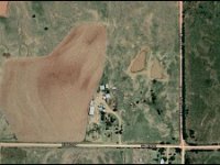 Aerial Photo Showing Location of Peter A Peterson Homestead