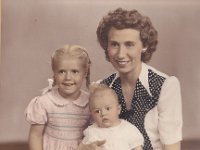 Mary Peterson, Nancy (4 yrs) and Shirley (baby)