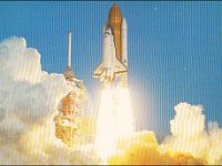 Space Shuttle Challenger - 41-B Launching At Kennedy Space Center Florida-$1.50