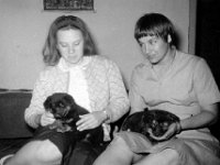 1964091104a Betty McLaughlin - Barbra Mann and their puppies -Debre Berhan 4x6