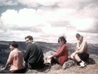 1964101326  Barb Mann - Pat Johnson -  Judy Woods - Canyon near Debre Berhan