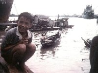 1966071304a Boy - Harbor - Saigon - Vietnam