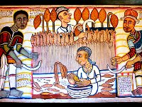 2012095003 Traditional Painting 5 - Ethnological Museum - Addis Ababa - Ethiopia