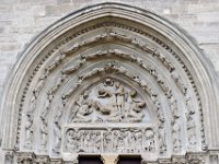 1994022066 Saint Denis Catherdral - Saint Denis - France - Aug 31  Basilique Saint-Denis, France : portail du transept nord, tympan et archivolte