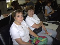 2001 06 A30 Darla & Betty -Honolulu Airport : Darla Hagberg,Betty Hagberg