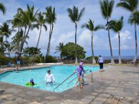 Swimming at Outrigger Royal Sea Cliff Hotel - Kona - Big Island - Hawaii- June 14