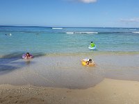 2017061470 Swimming on Waikiki Beach - Honolulu - Hawaii - Jun 05