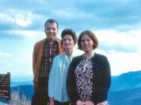 1969 09 48 Darrel-Angela-Betty Blue Ridge Parkway VA : Betty Hagberg,Angela Hagberg