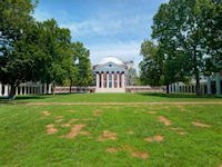 2011092806 Darrel & Betty Hagberg - Al & Diane Brandhorst - U of VA Lawn & Serpentine Wall - Charlottesville  VA - Sep 28