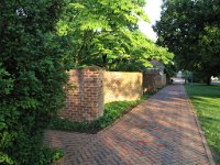 2011092811 Darrel & Betty Hagberg - Al & Diane Brandhorst - U of VA Lawn & Serpentine Wall - Charlottesville  VA - Sep 28